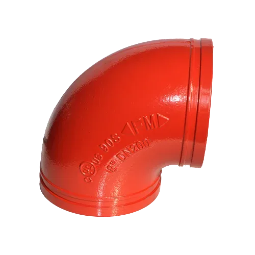 CNG - CODO X90º RC RANURA (HIERRO DUCTIL) 90S
