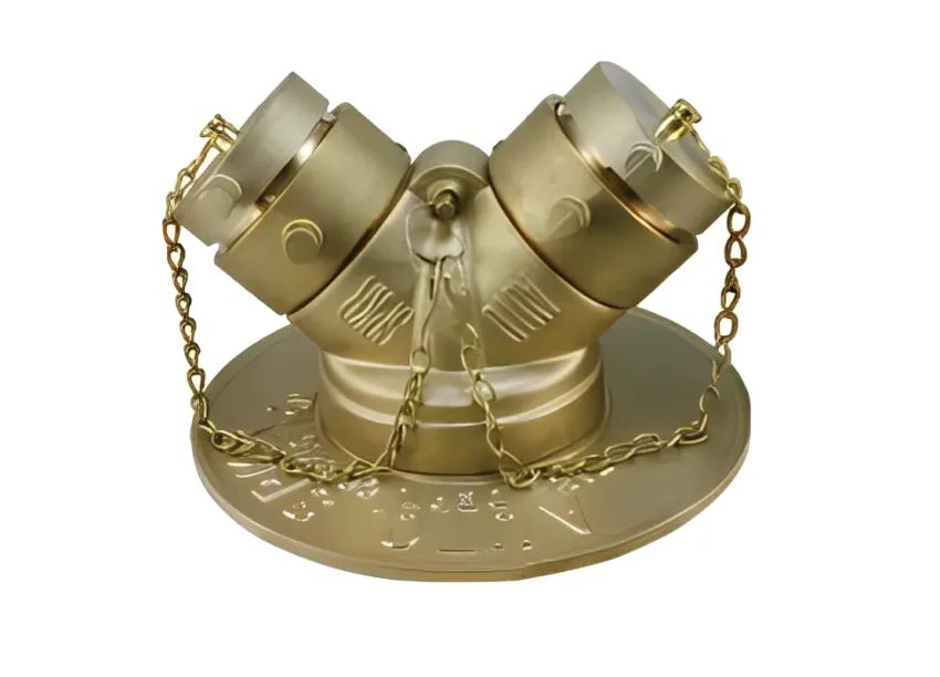 HUACHENG - SIAMESA PARED 1 CLAPPER ROSCA NTP HEMBRA - ROSCA NST HEMBRA (BRONCE) HC 127 SET