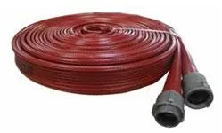 MANGUERA CONTRA INCENDIO ACOPLE DE BRONCE ROSCA NST HEMBRA - ROSCA NST MACHO (NITRILO ROJO) 5ELEM - DUZ