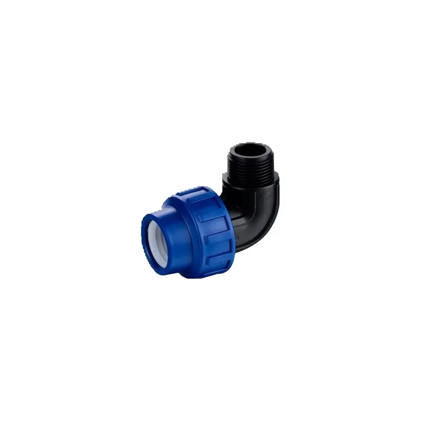 Codo Rosca Macho Hdpe A Compresión