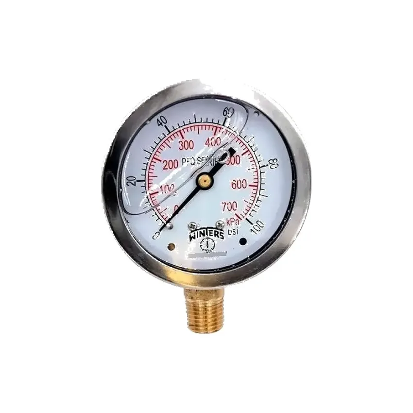 Manómetro Con Glicerina 0-100 Psi