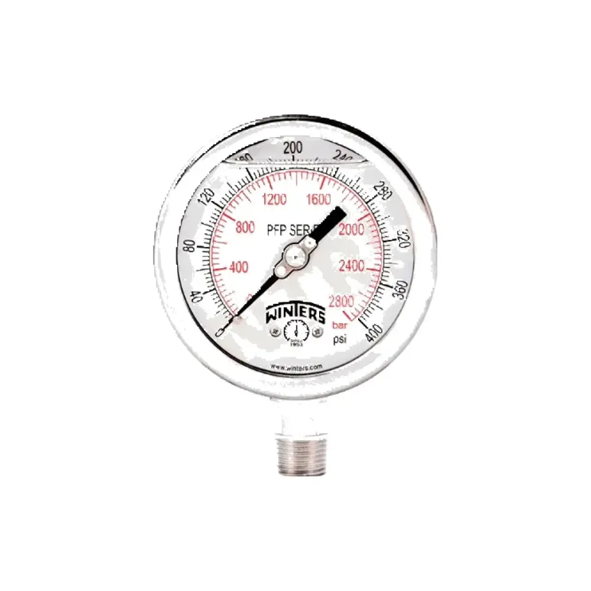 Manómetro Con Glicerina Acero Inoxidable Winters