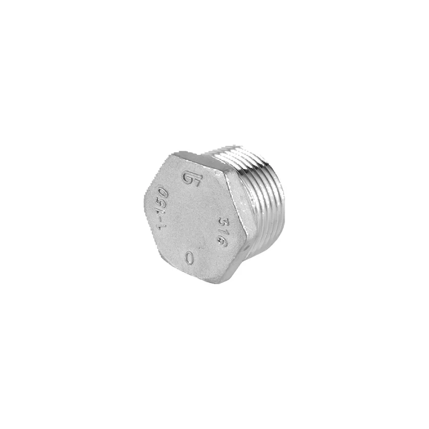 Tapón Macho Acero Inoxidable Roscado