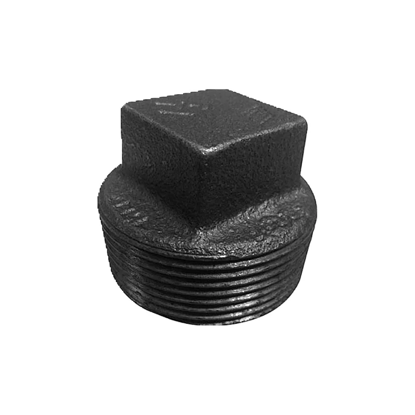 Tapón Macho Fierro Negro Roscado