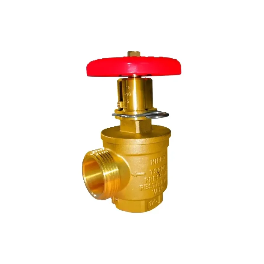 Válvula Angular De Bronce Con Restrictora De Presión 1 1/2″
