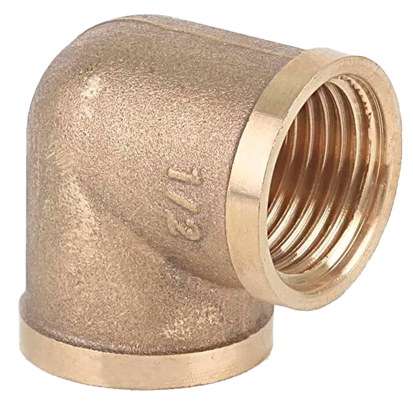 Codo de 90° bronce pesado