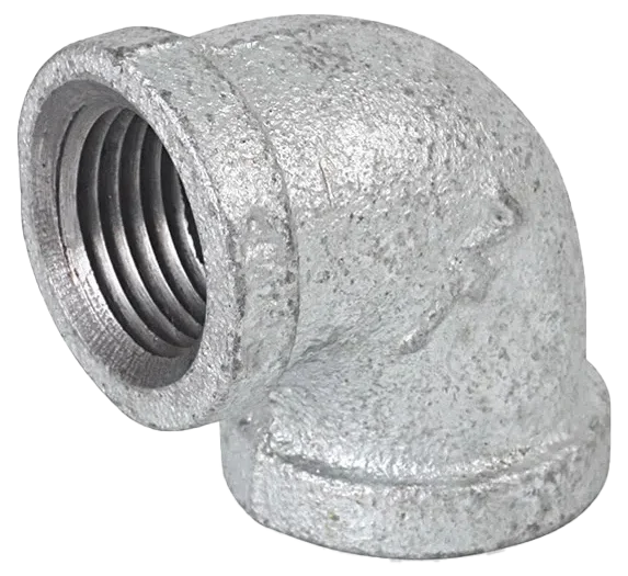 Codo de 90° galvanizado