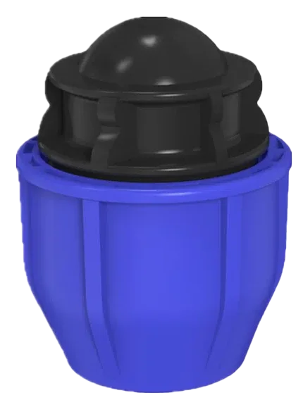 Enlace tapón hdpe para riego