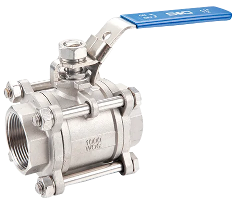 Válvula de Bola de Acero Inoxidable de 3 Piezas