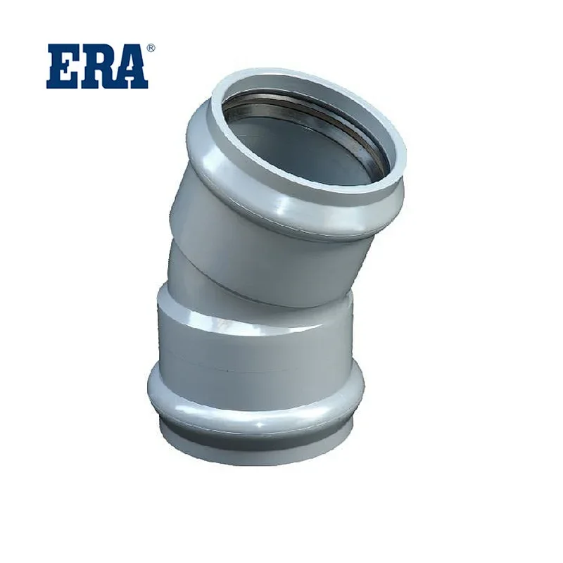 Codo uf de 22.5° pvc era