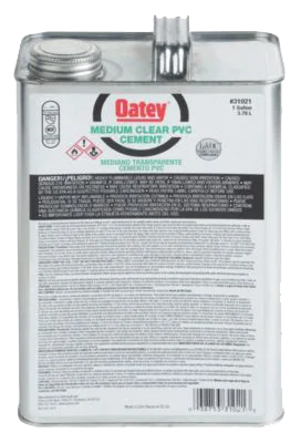 Pegamento Oatey PVC negro 1 galón