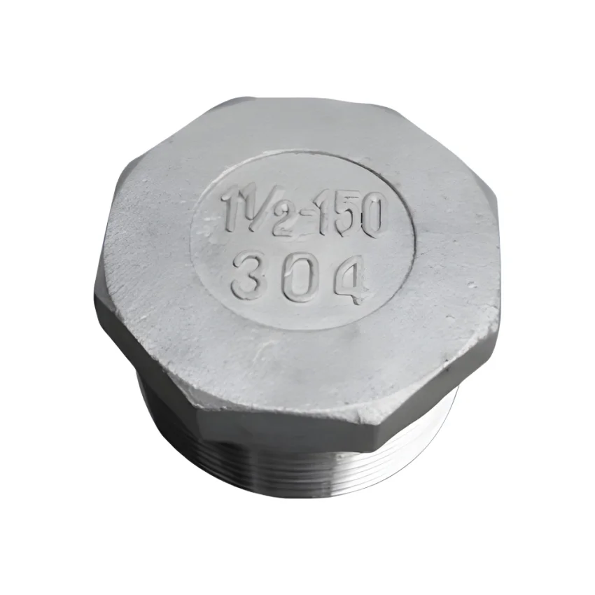 Tapón macho Ac. Inox. C-304 C/Rosca x 150 LBS.