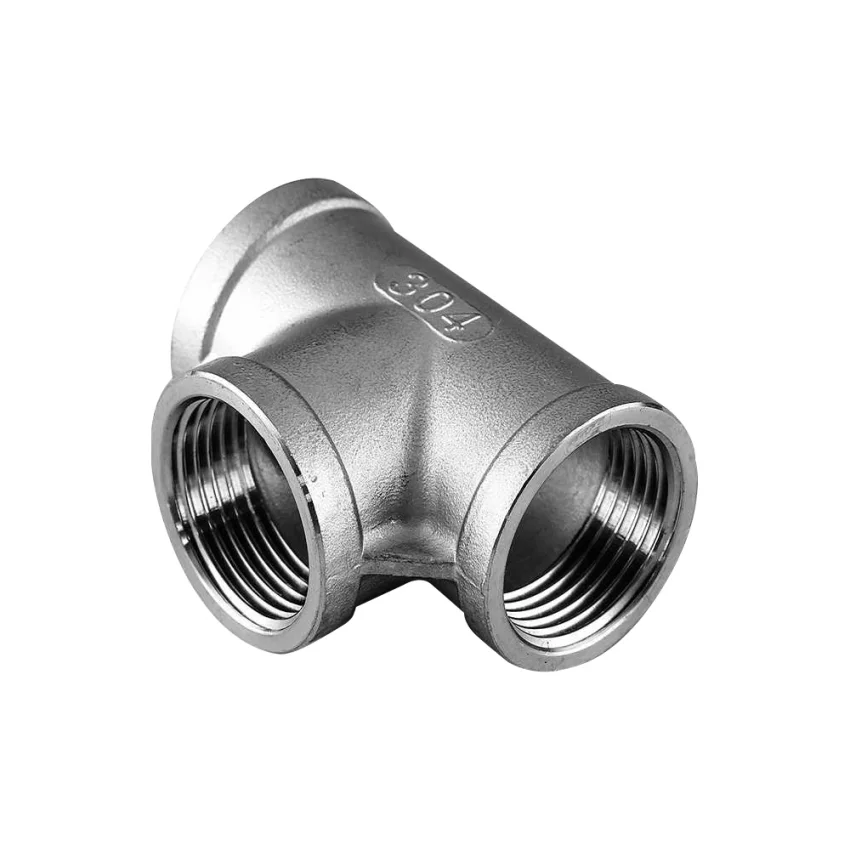 Tee Ac. Inox. C-304 C/Rosca x 150 LBS.