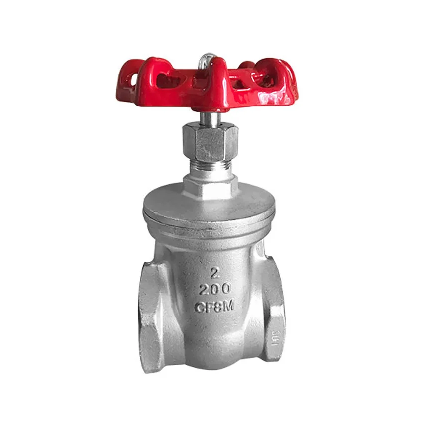 Válvula Compuerta Inoxidable 316 (CF8M) 200 PSIG (CWP) Rosca NPT Tipo Industrial Sun