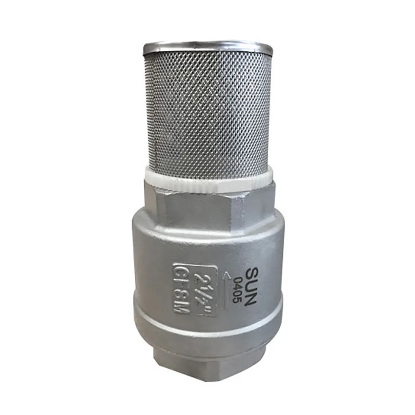 Válvula de pie SS316 NTP Asiento Viton Sun Acero Inox.