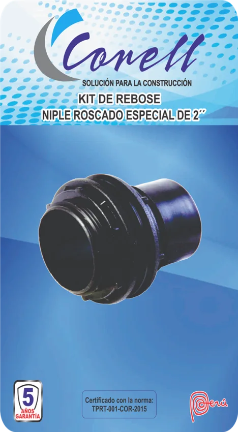 Niple Roscado Especial de 2" / Tubo de Rebose