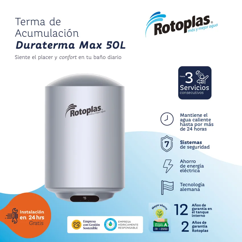 Terma de Acumulación Duraterma Max 50L