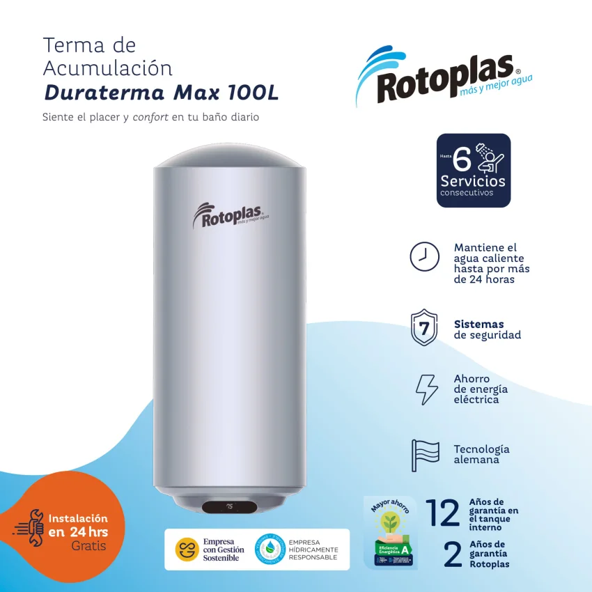 Terma de Acumulación Duraterma Max 100L